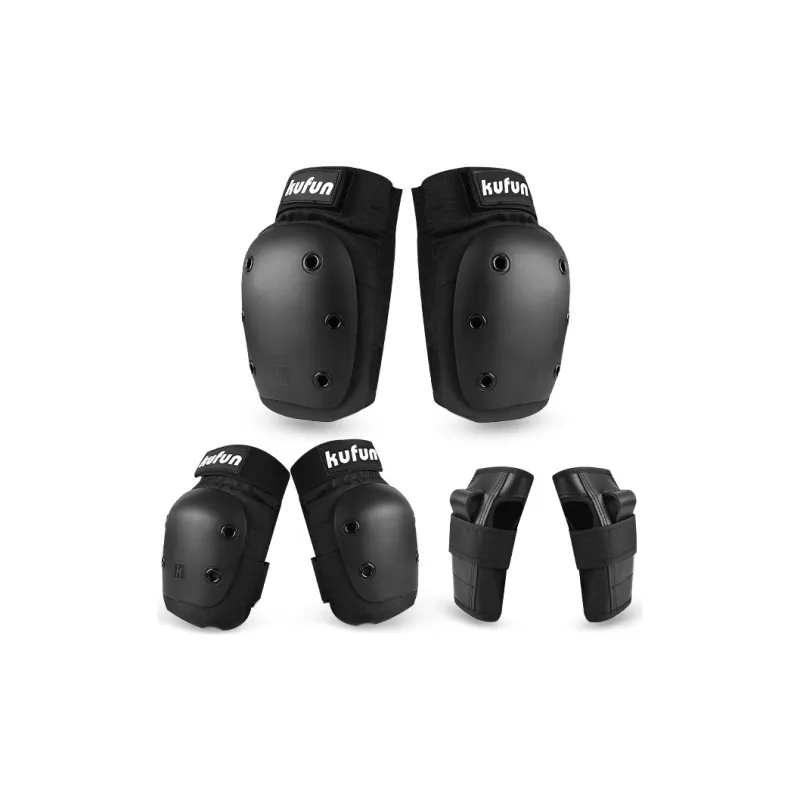 KUFUN Skateboard Protective Gears Composite Material EVA Outdoor Sports Unisex S M L XL Phantom Black-0