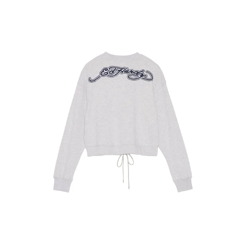 Ed Hardy Sweatshirts Women's Light Smoke Gray E1PBW329-1