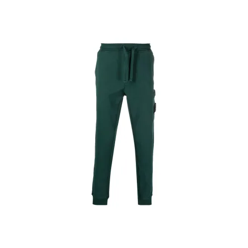 STONE ISLAND Knitted Sweatpants Men Dark Green