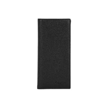 COACH Breast Pockets Wallets Leather Wallet Small Size Women's Black