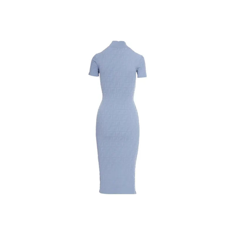 FENDI Short-Sleeved Dresses Women's Light Blue-1