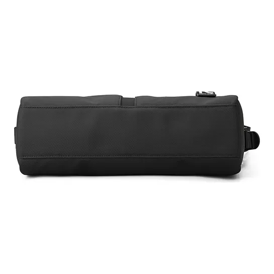 PIERRE CARDIN Fabric Messenger Bag, Shoulder Bag, Crossbody Bag Medium Size Men's Black-6
