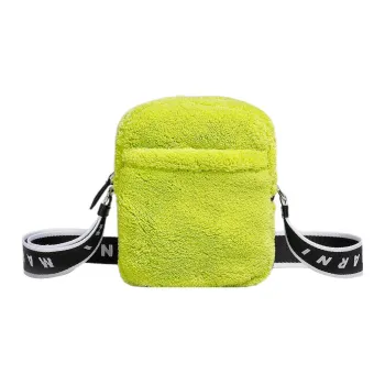 MARNI Cotton Towel Fabric Crossbody Bag, Shoulder Bag Men's Green