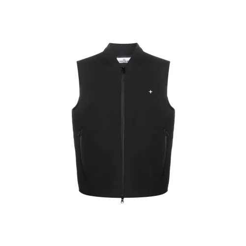 STONE ISLAND Vests Men Black