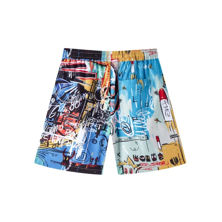 Lining X LNG X Li Ning Casual Shorts Unisex All Over Print Mixed Color-1