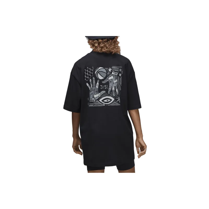 Jordan Flight T Shirts Women's Black-1