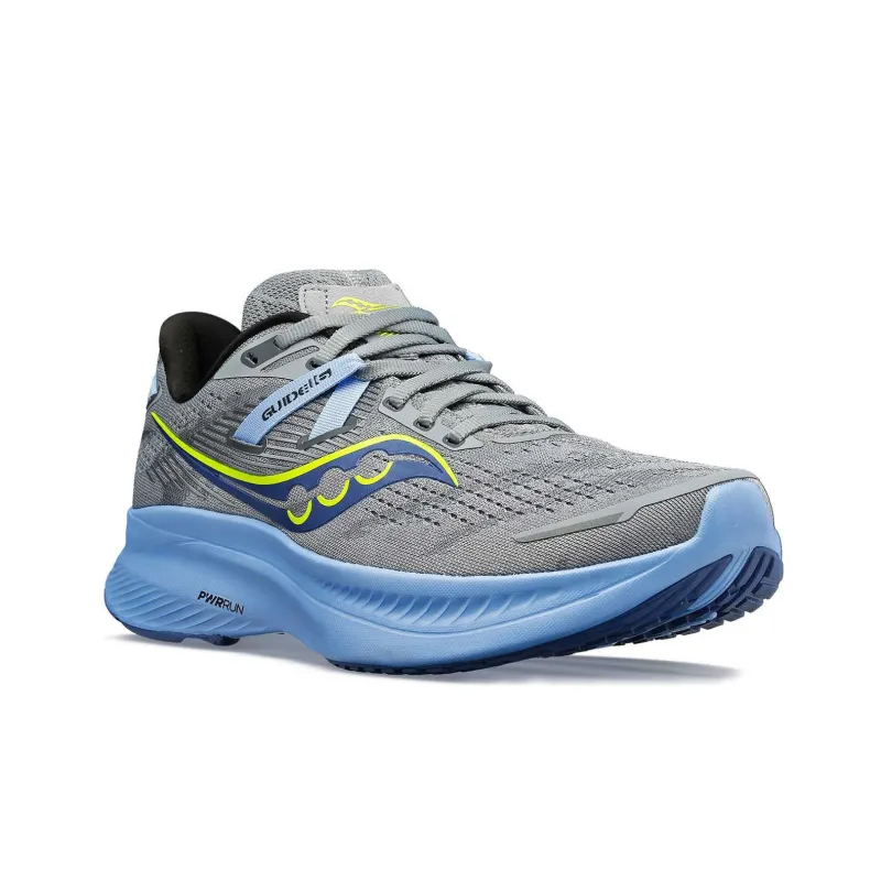 Saucony Guide 16 Cushioning, Slip Resistant, And Abrasion Resistant Low Top Running Shoes Women's Gray Blue-2