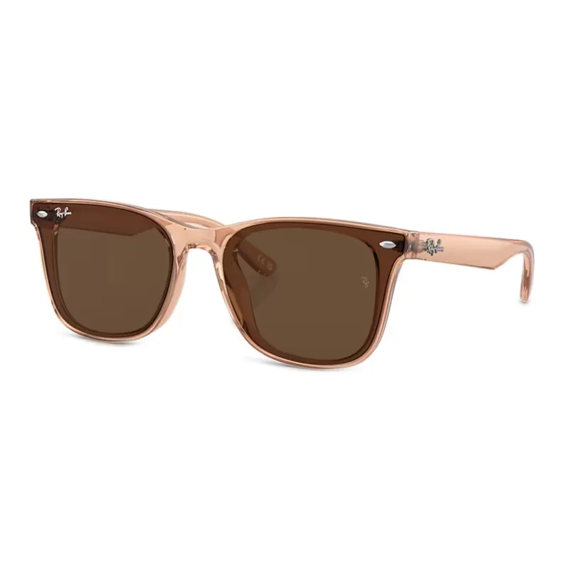 RayBan Plate Frame Square Sunglasses Unisex Dark Brown-0