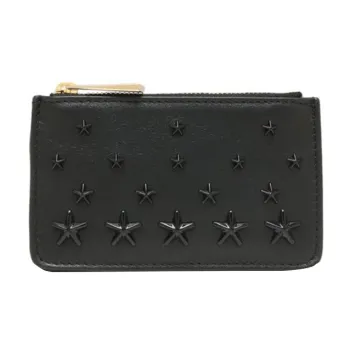 Jimmy Choo Cow Leather Wallet Women's Black