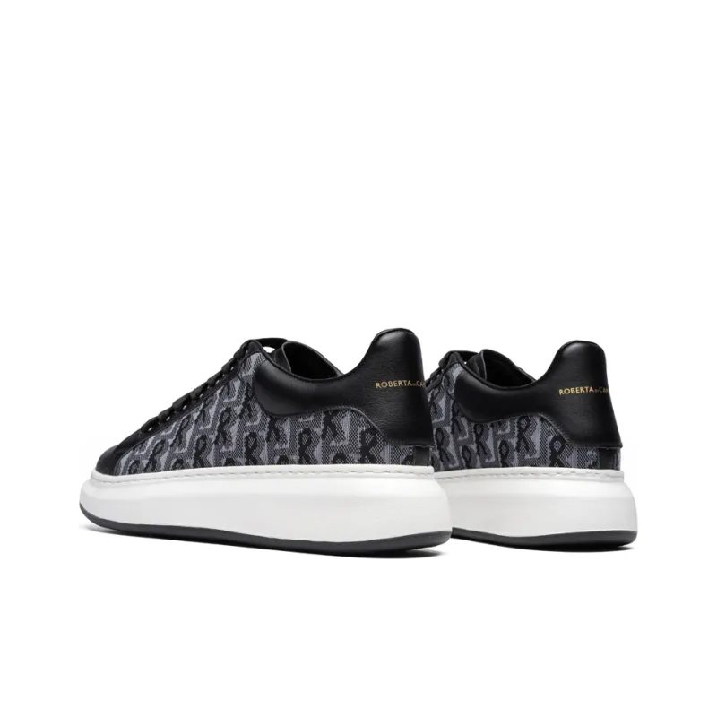 ROBERTA DI CAMERINO Stylish Skateboarding Shoes Men's Black-3