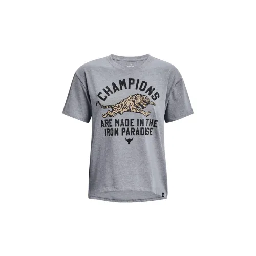 Under Armour T-Shirts Women's Steel Zelkova Light Gray