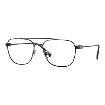 Burberry Metal Irregular Shape Eyeglass Frames Unisex