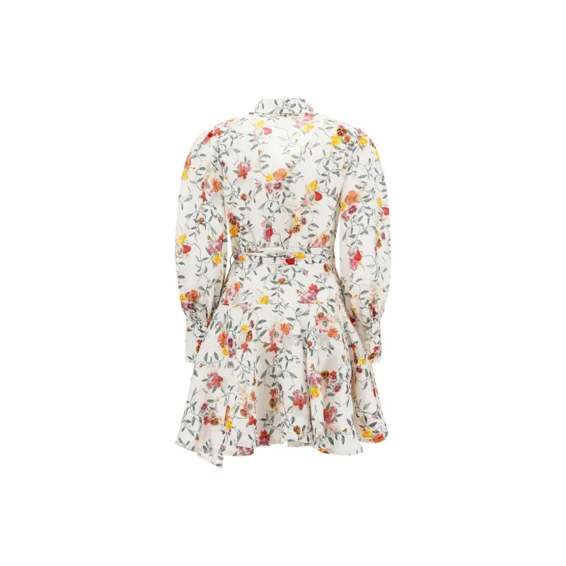 Zimmermann SS23 Long Sleeved Dress Women's White-1