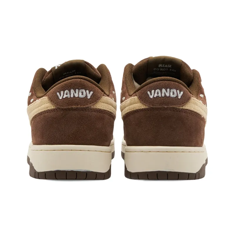 Vandy The Pink Choco Churro Burger Shoes Low Top Stylish Skateboarding Shoes Unisex Brown-6