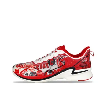 Coca Cola x Anta Anti Slip And Wear Resistant Breathable Low Top Running Shoes Men's Red Black