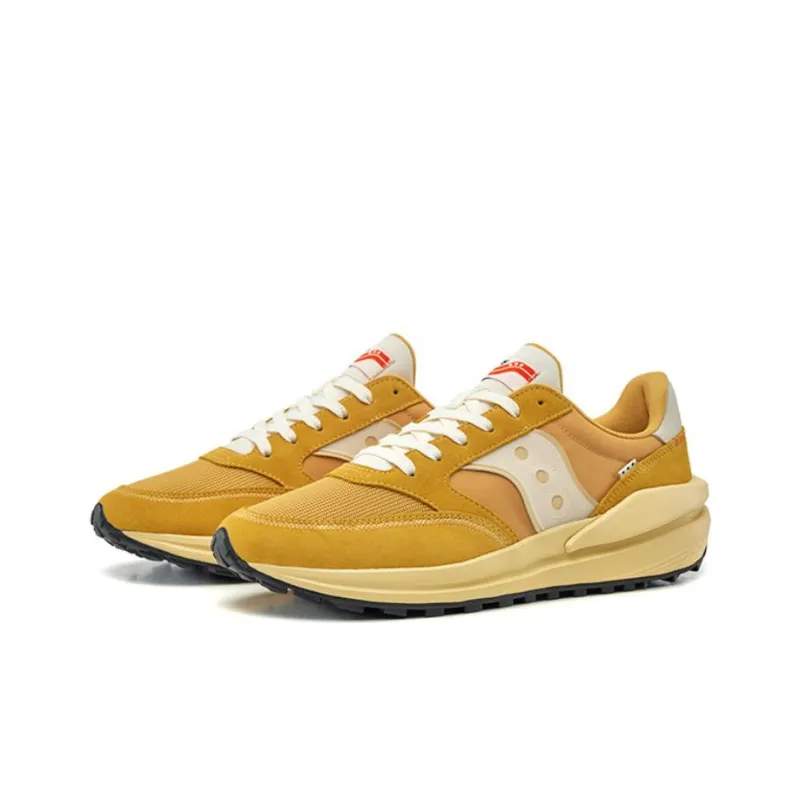 Saucony JAZZ RENEW Durable Breathable Low Top Casual Shoes Unisex Yellow-2