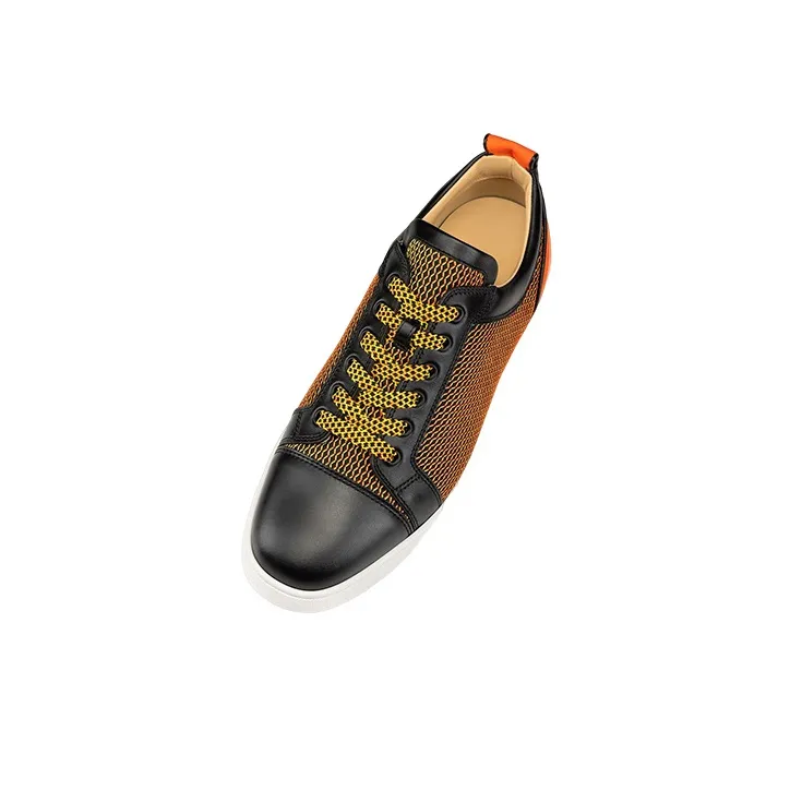 CL LUBOTING Stylish Skateboarding Shoes Men's Black Orange-3