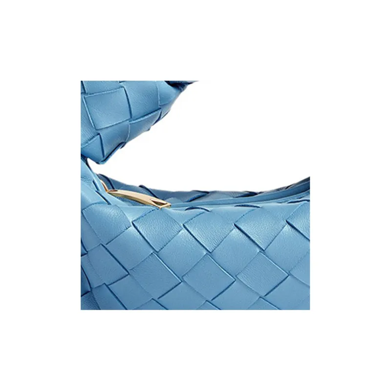 Bottega Veneta JODIE Lambskin Handbag Women's Blue-3