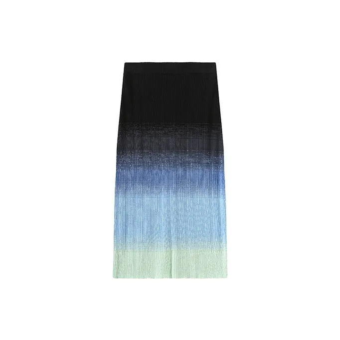 Cubic Knit Long Skirts Women's-1