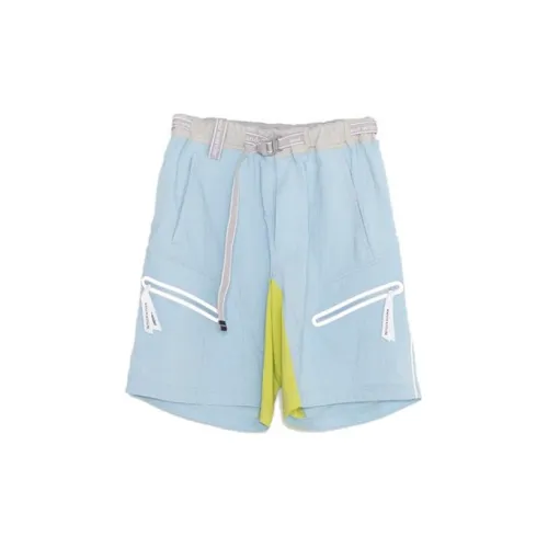 And Wander Maison Kitsune X AND WANDER Casual Shorts Unisex Blue