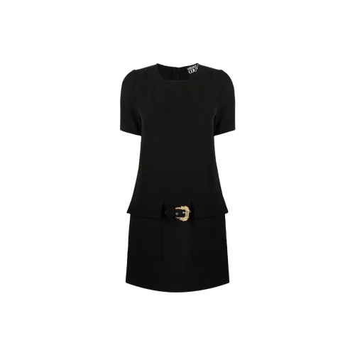 VERSACE JEANS COUTURE Short-Sleeved Dresses Women's Black