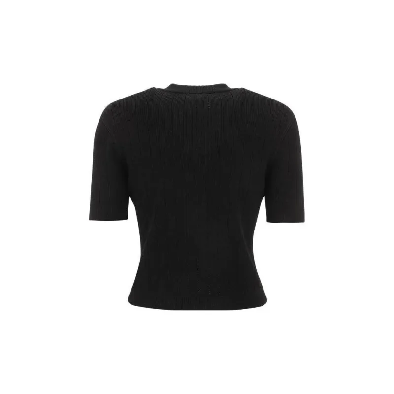 BALMAIN Embossed button Short sleeve Cardigan-1