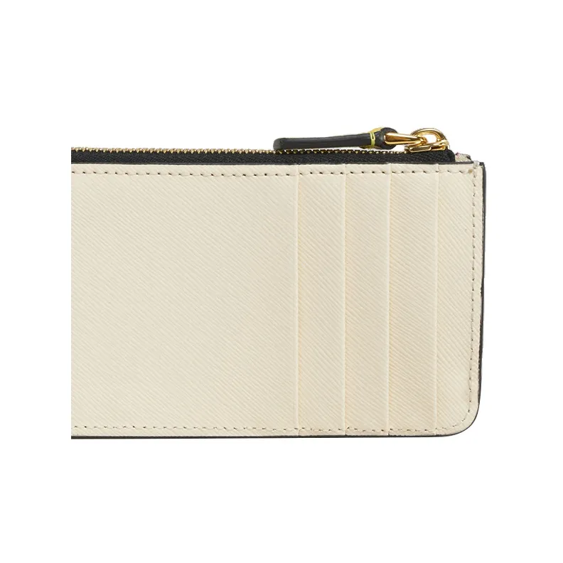 MARNI Saffiano Logo Printed Color Block Card Case-3