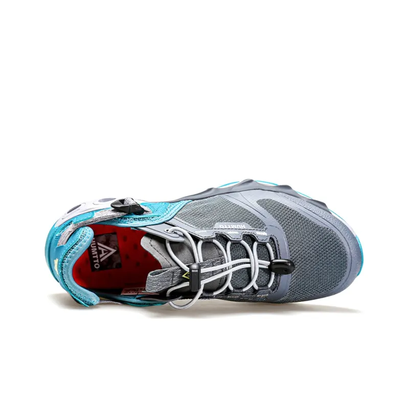 HUMTTO Low Top Outdoor Shoes Women's Gray Blue-2