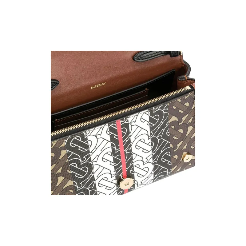 Burberry Canvas Crossbody Bag Shoulder Bag Women's Brown-2