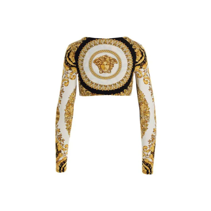 VERSACE Home Print Top 'White/Gold/Black'-1