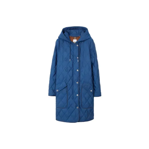 Burberry Puffer Jackets Women's Dark Marine Blue