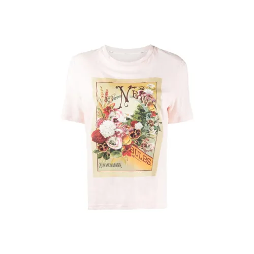 Zimmermann T-Shirts Women's Ivory