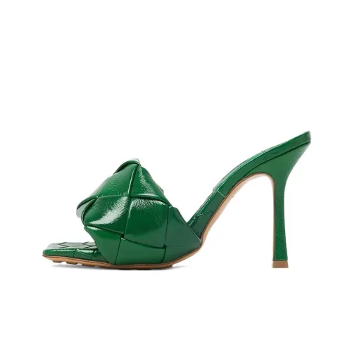 Bottega Veneta Lido Slide Slippers Women's Green