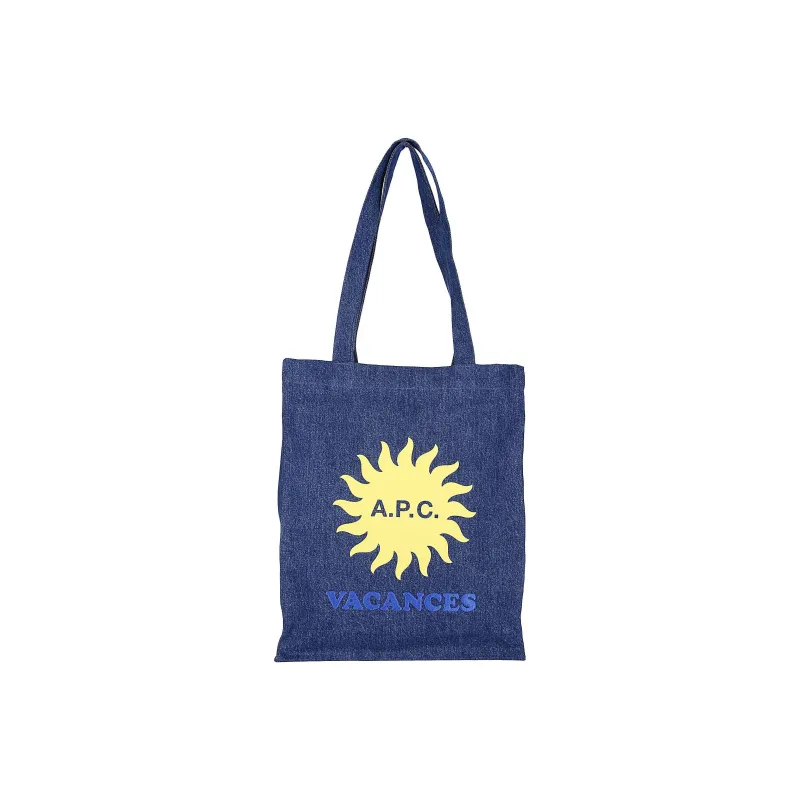 A.P.C Denim One Shoulder Handbags Men's Blue-0