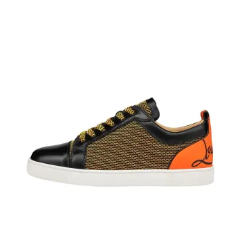CL LUBOTING Stylish Skateboarding Shoes Men's Black Orange