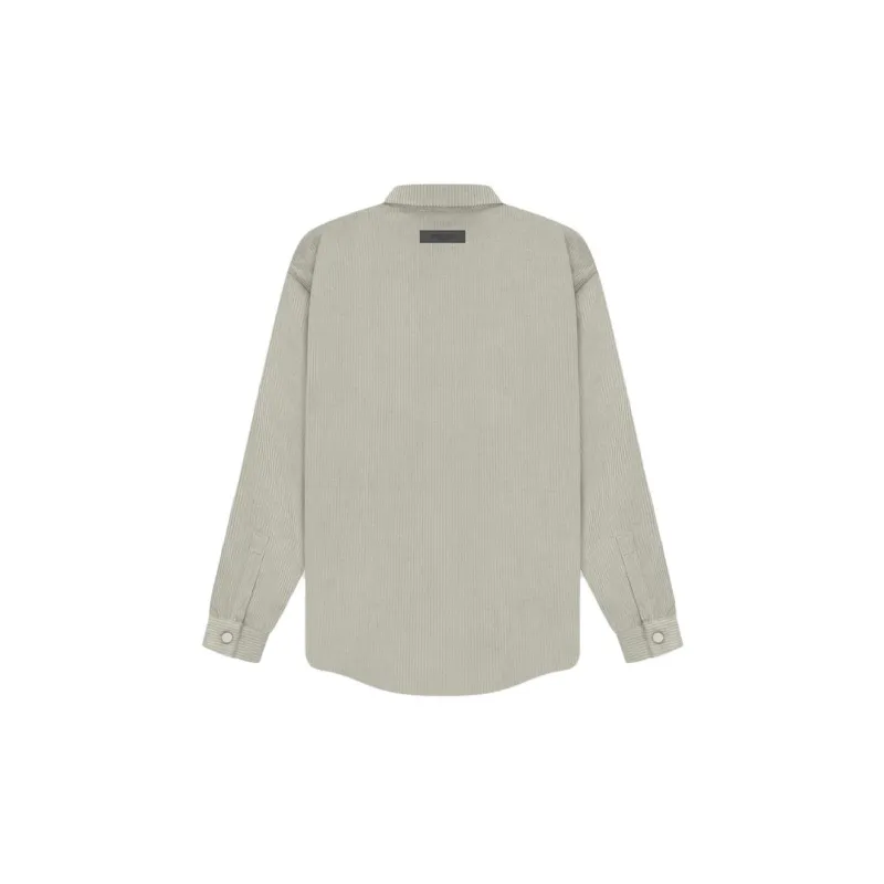 Fear Of God Essentials SS23 Corduroy Shirt Jacket Seal Jackets & Coats Men's Seal Gray-1