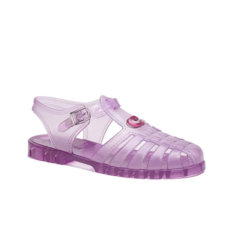 COACH One Strap Sandals Women's Purple-2