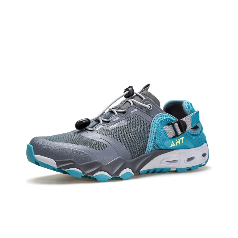 HUMTTO Low Top Outdoor Shoes Women's Gray Blue-1