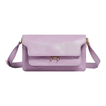 MARNI Trunk Cow Leather Crossbody Bag Shoulder Bag Women's Purple