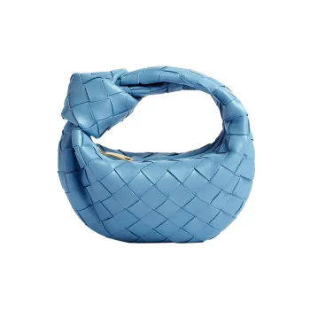 Bottega Veneta JODIE Lambskin Handbag Women's Blue