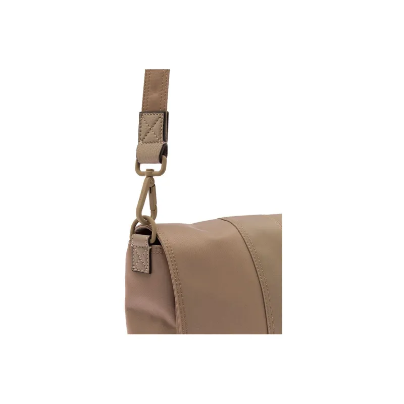 FENDI Nylon Baguette Bag, Messenger Bag, Shoulder Bag, Crossbody Bag Medium Size Men's Light Brown-4