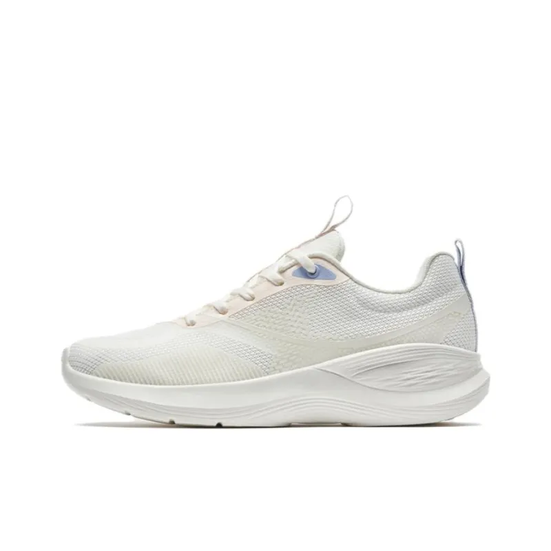 XTEP Comfort Joy 1.5 Slip Resistant Cushioning Wear Resistant Low Top Running Shoes Women's White Pink Purple-0