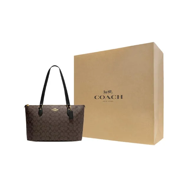 COACH Zip Top Tote Shoulder Bags-4
