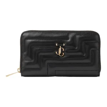Jimmy Choo Nappa Leather Wallet Women's Black