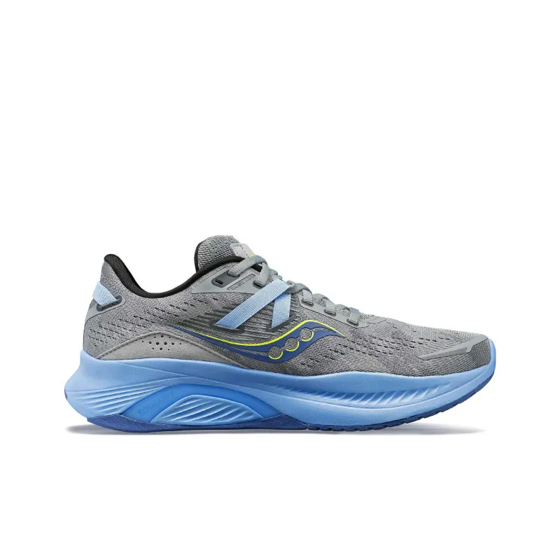 Saucony Guide 16 Cushioning, Slip Resistant, And Abrasion Resistant Low Top Running Shoes Women's Gray Blue-1