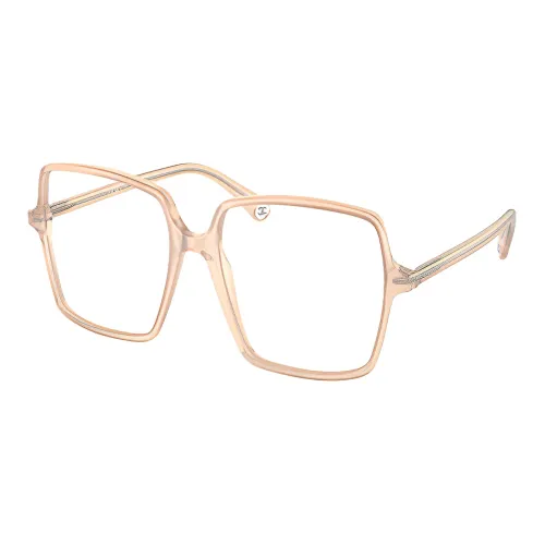 CHANEL Eyeglass Frames Unisex Light Orange