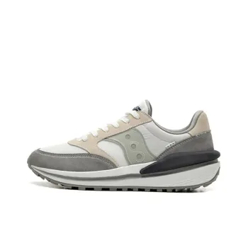Saucony JAZZ RENEW Durable Breathable Low Top Casual Shoes Unisex White Gray