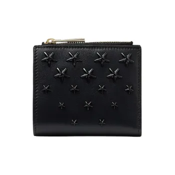 Jimmy Choo Calfskin Wallet Women's Black