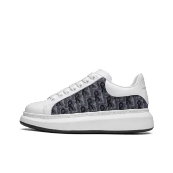 ROBERTA DI CAMERINO Stylish Skateboarding Shoes Men's Gray White