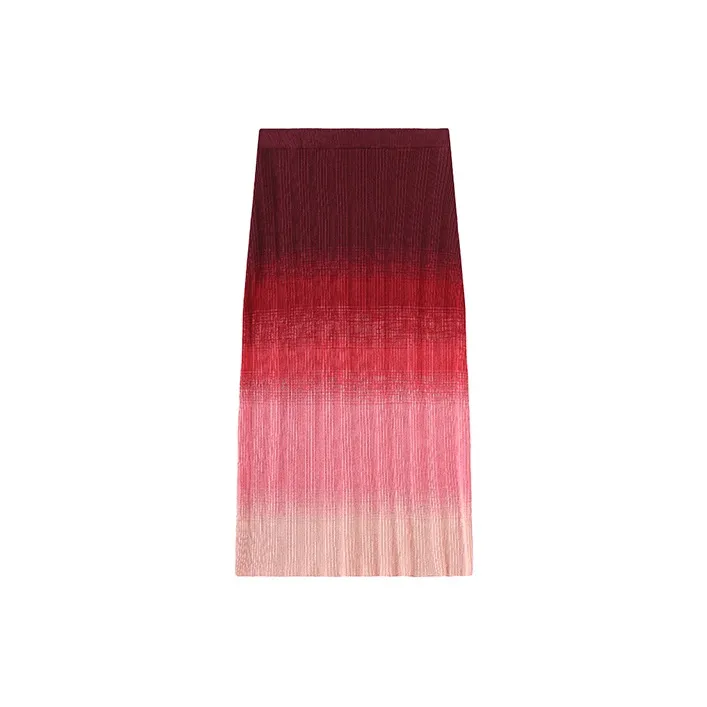 Cubic Knit Long Skirts Women's-5